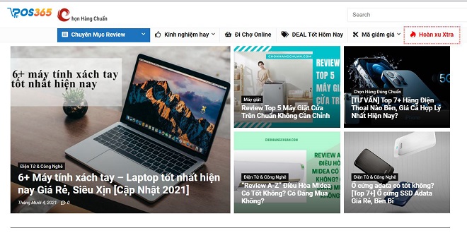 Trang Web review sản phẩm, dịch vụ
