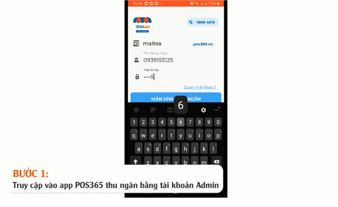 Truy cập v&agrave;o app POS365