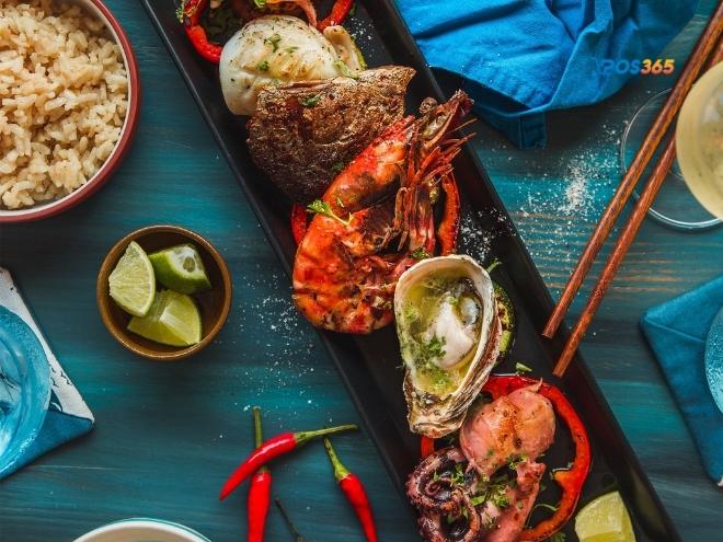 Chi ph&iacute; mặt bằng nh&agrave; h&agrave;ng hải sản