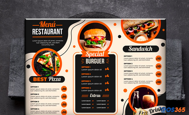 Thiết kế menu s&aacute;ng tạo v&agrave; hấp dẫn l&agrave; c&aacute;ch tăng doanh thu
