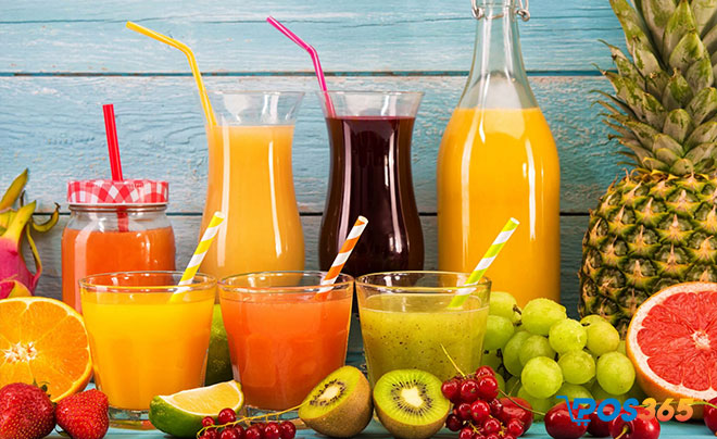 Các loại nước ép trái cây...