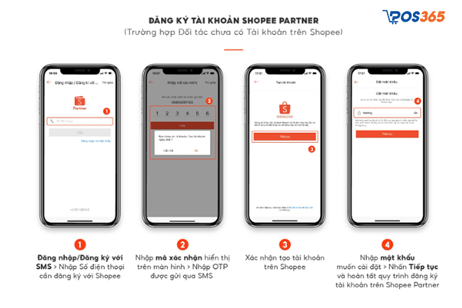 Đăng k&yacute; qua ứng dụng Shopee Partner