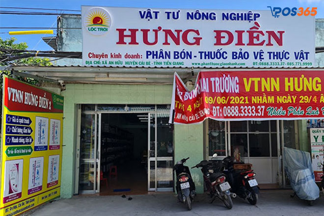 bảng hiệu cửa h&agrave;ng vật tư n&ocirc;ng nghiệp