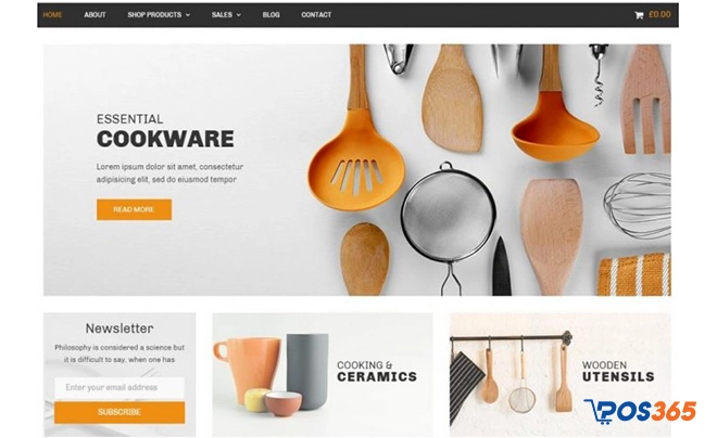 Mẫu thiết kế web b&aacute;n h&agrave;ng cho mọi cửa h&agrave;ng