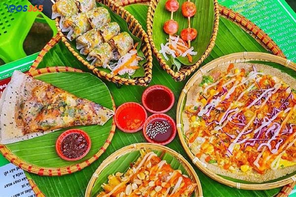 Trang tr&iacute; nội thất qu&aacute;n ăn vặt ấn tượng