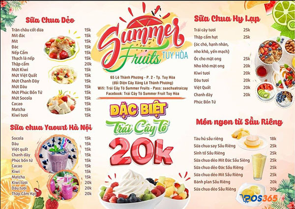 M&ocirc; tả thực đơn rất quan trọng