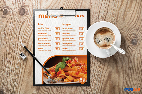 mẫu thiết kế menu qu&aacute;n ăn vặt