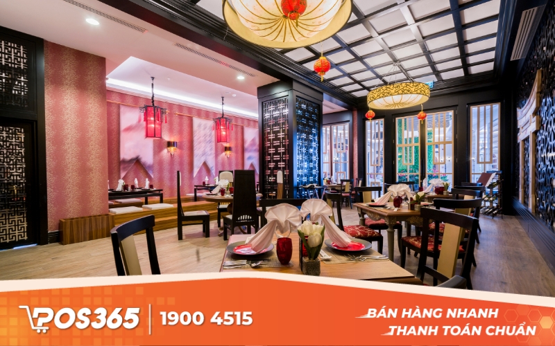 Thiết kế nh&agrave; h&agrave;ng buffet b&igrave;nh d&acirc;n kiểu Trung Hoa