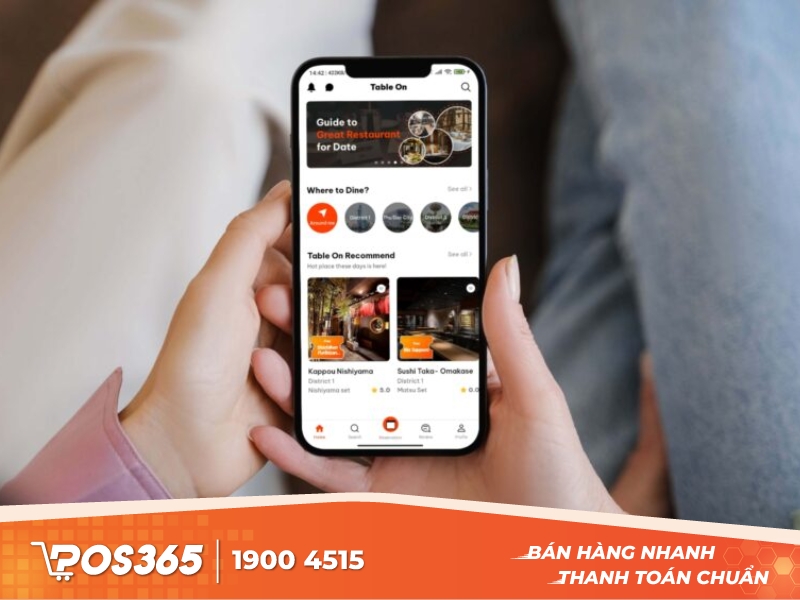 Table On - công cụ đặt bàn nhà hàng siêu đơn giản