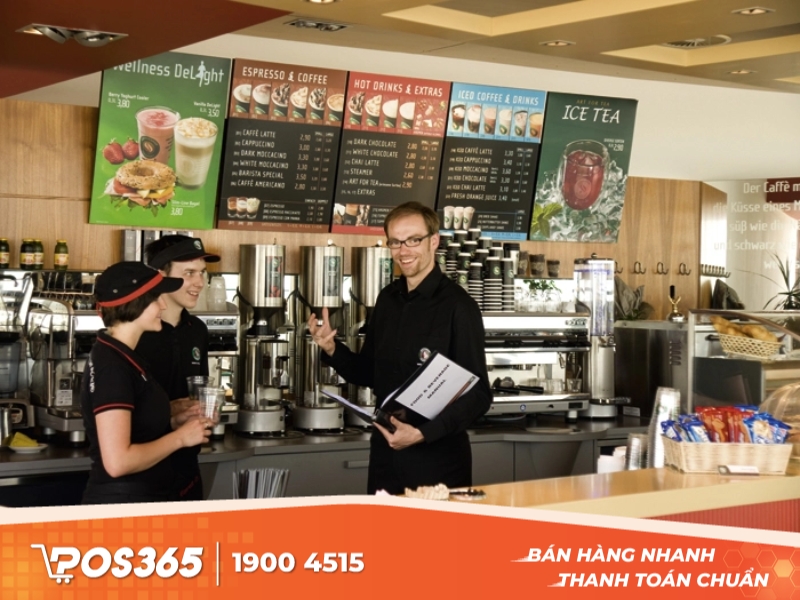 Quản lý nhân viên pha chế quán cafe