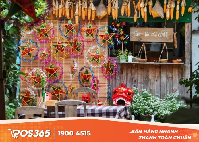 Sử dụng nhiều bắp ngô để trang trí Trung thu
