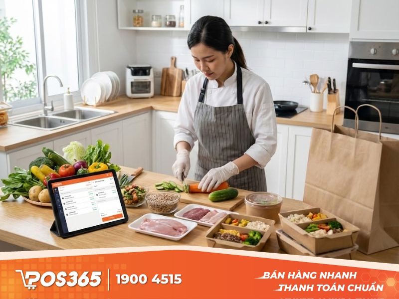 M&ocirc; h&igrave;nh bếp online - b&aacute;n đồ ăn healthy