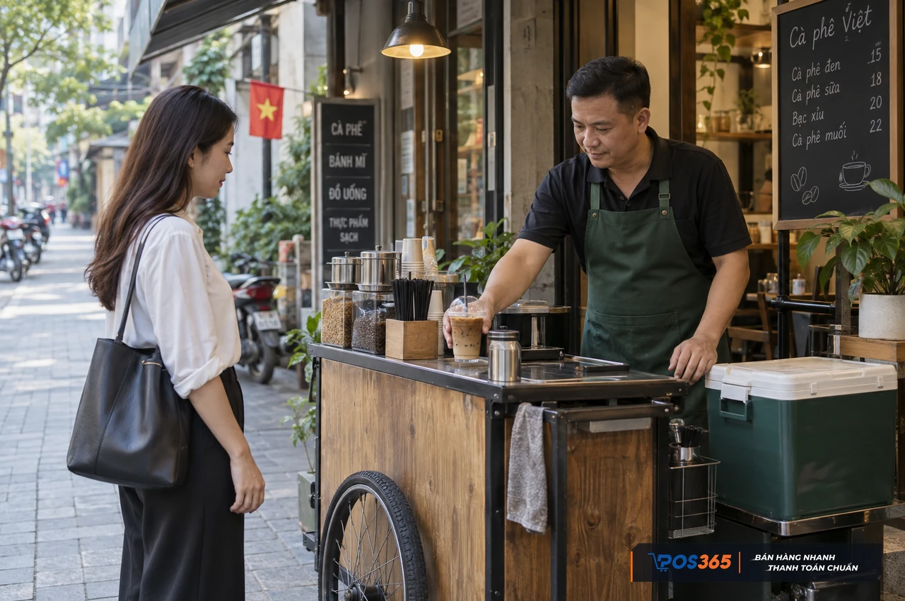 Khởi nghiệp với xe cà phê mang đi nhỏ gọn