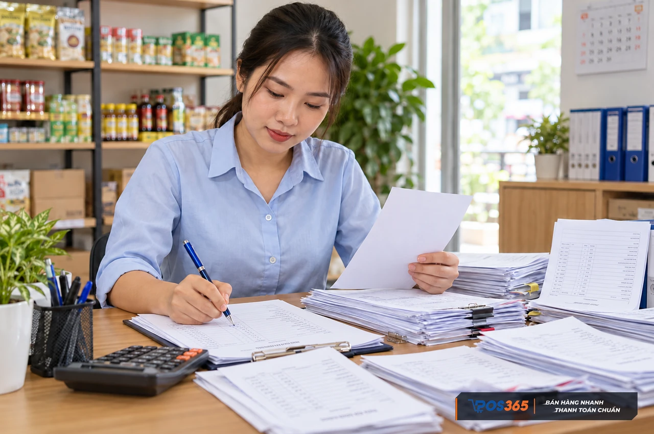 Kiểm tra chứng từ theo từng giao dịch