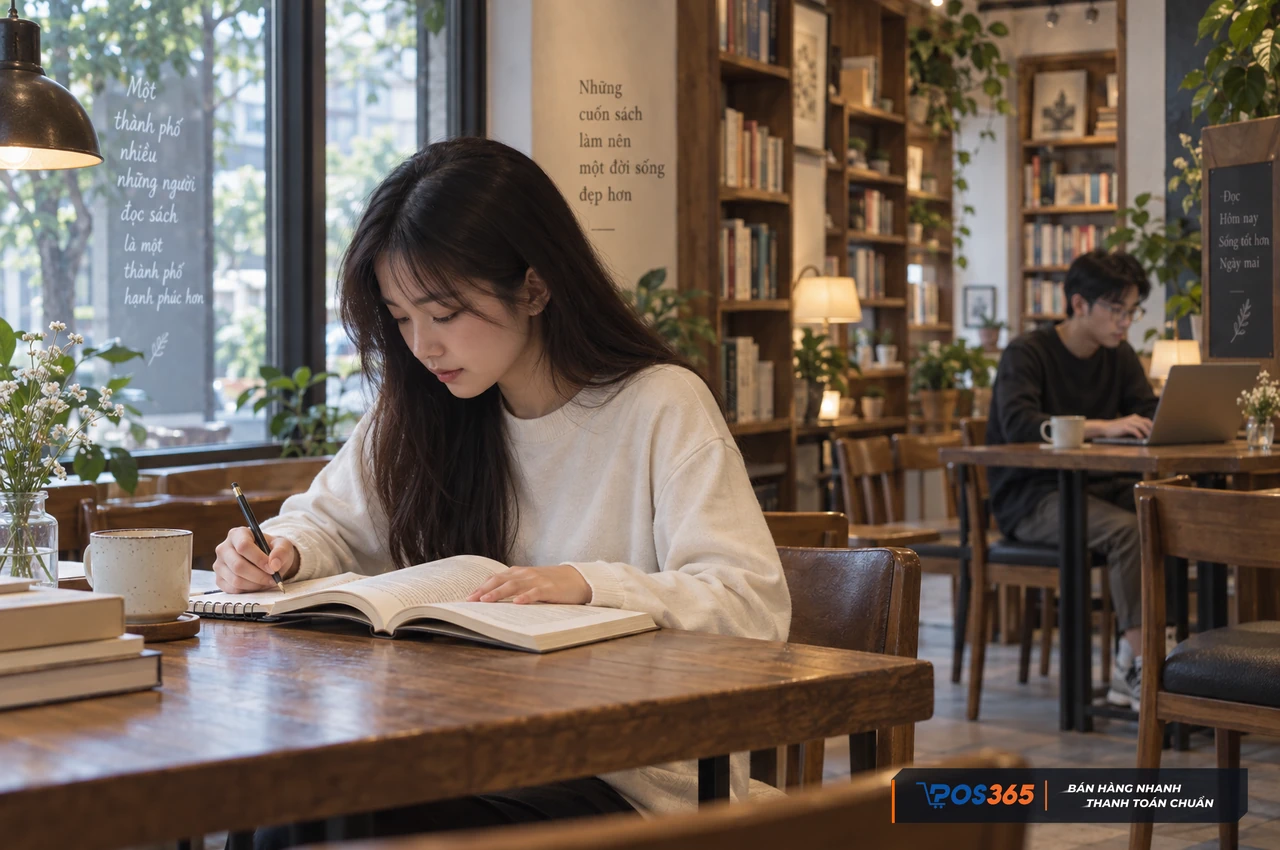 Khách hàng mục tiêu của mô hình cafe sách