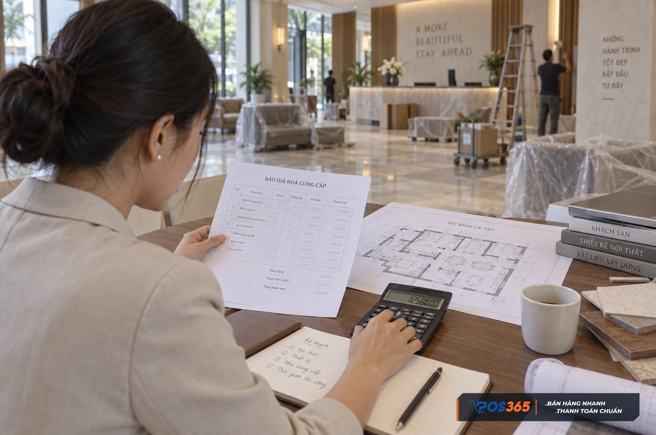 Dự toán chi phí đầu tư cơ sở khách sạn