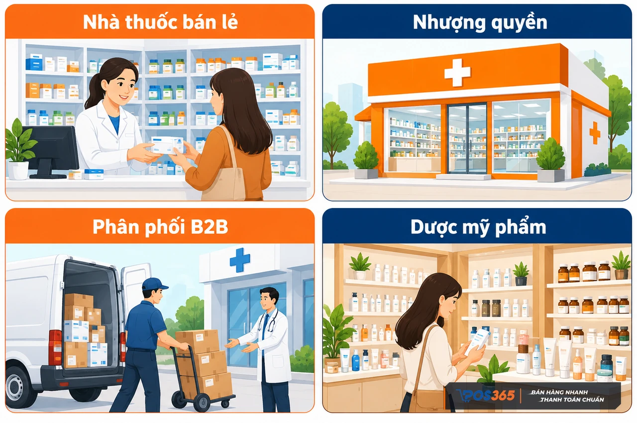 Bốn mô hình kinh doanh dược phẩm phổ biến