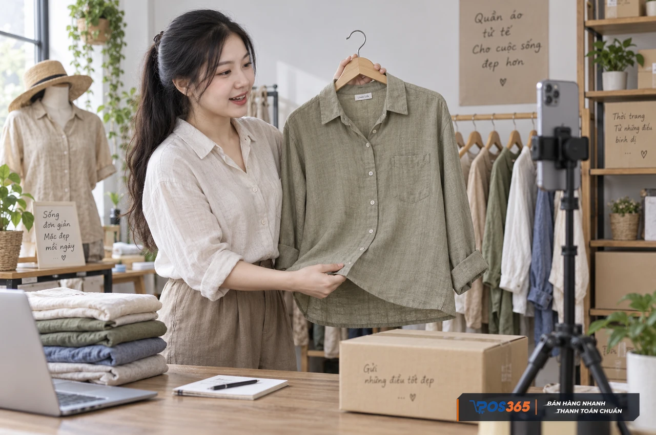 Giới thiệu sản phẩm thời trang qua livestream