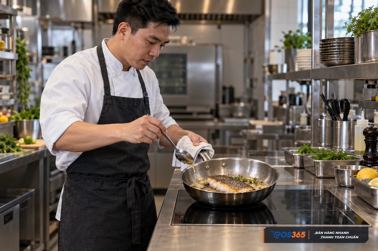 Kỹ thuật áp chảo và kiểm soát nhiệt khi nấu