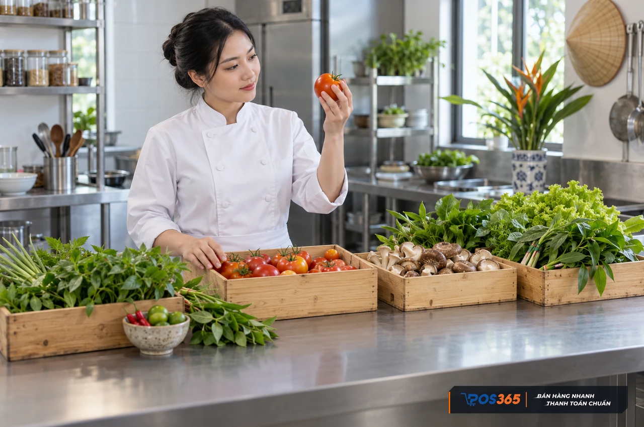 Nguyên liệu tươi theo mùa cho món ăn chất lượng