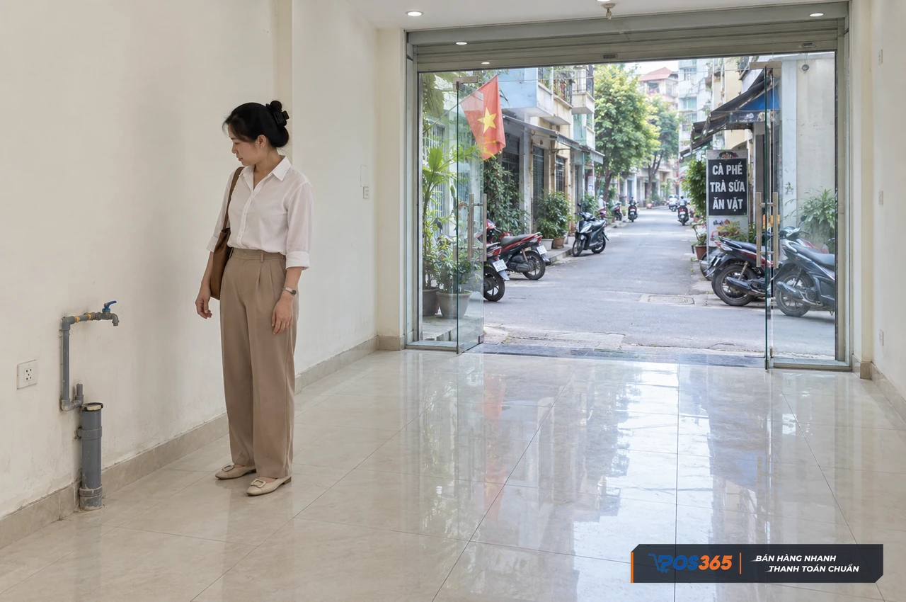Khảo s&aacute;t mặt bằng mở qu&aacute;n cafe 200 triệu