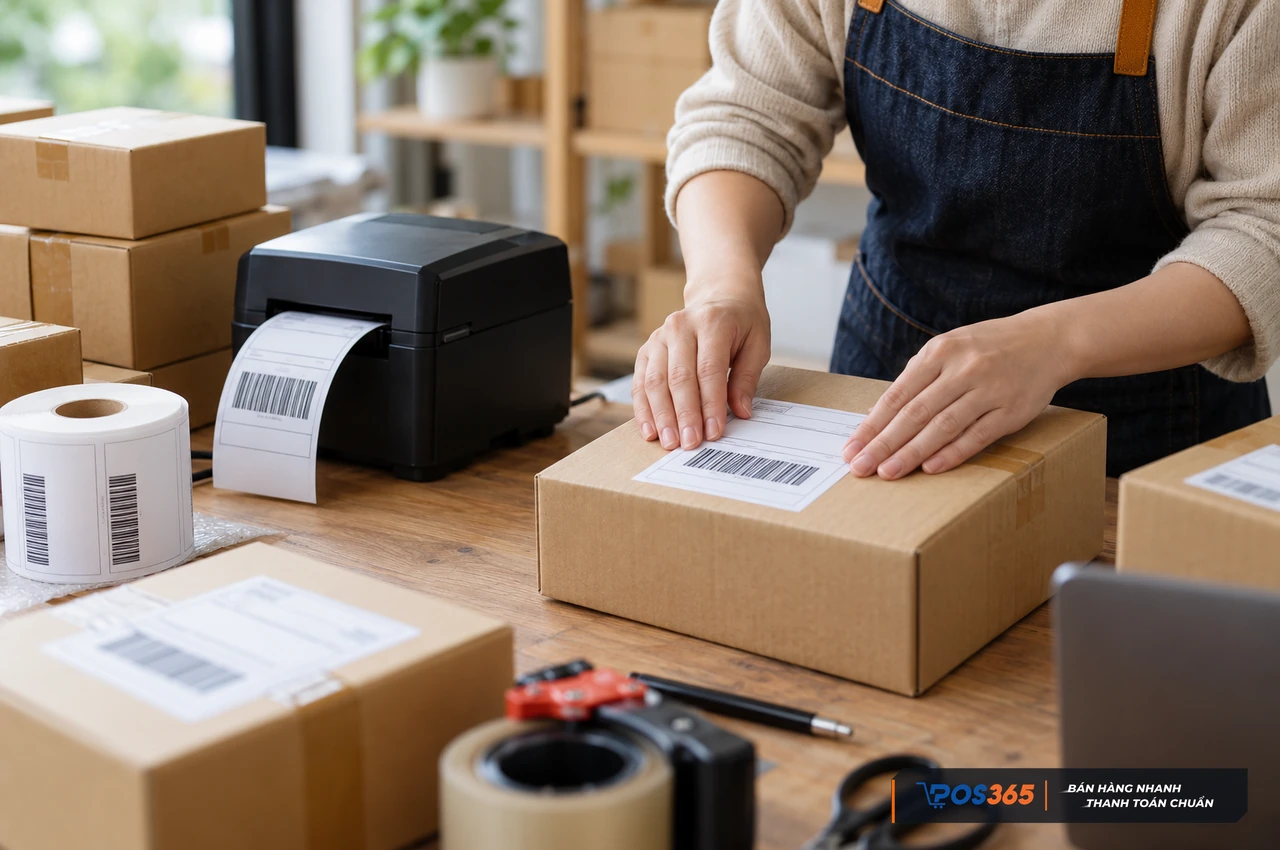 In vận đơn A6 A7 cho đơn h&agrave;ng thương mại điện tử