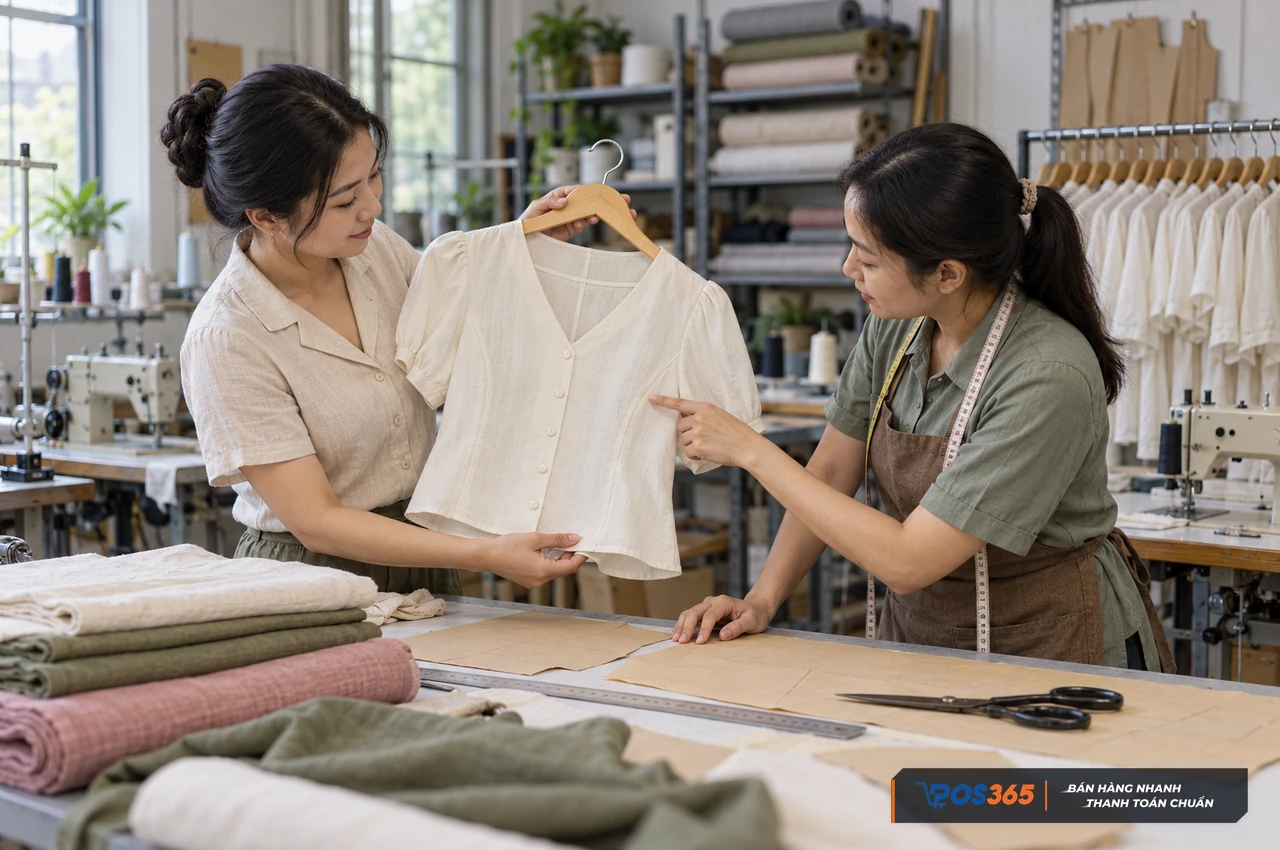 Đặt may mẫu riêng tại xưởng nội địa