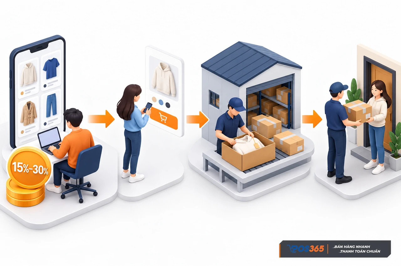 Mô hình dropshipping thời trang ít vốn