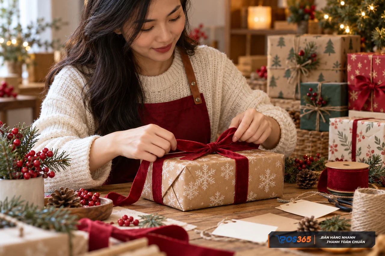 Dịch vụ g&oacute;i qu&agrave; Noel vốn nhỏ