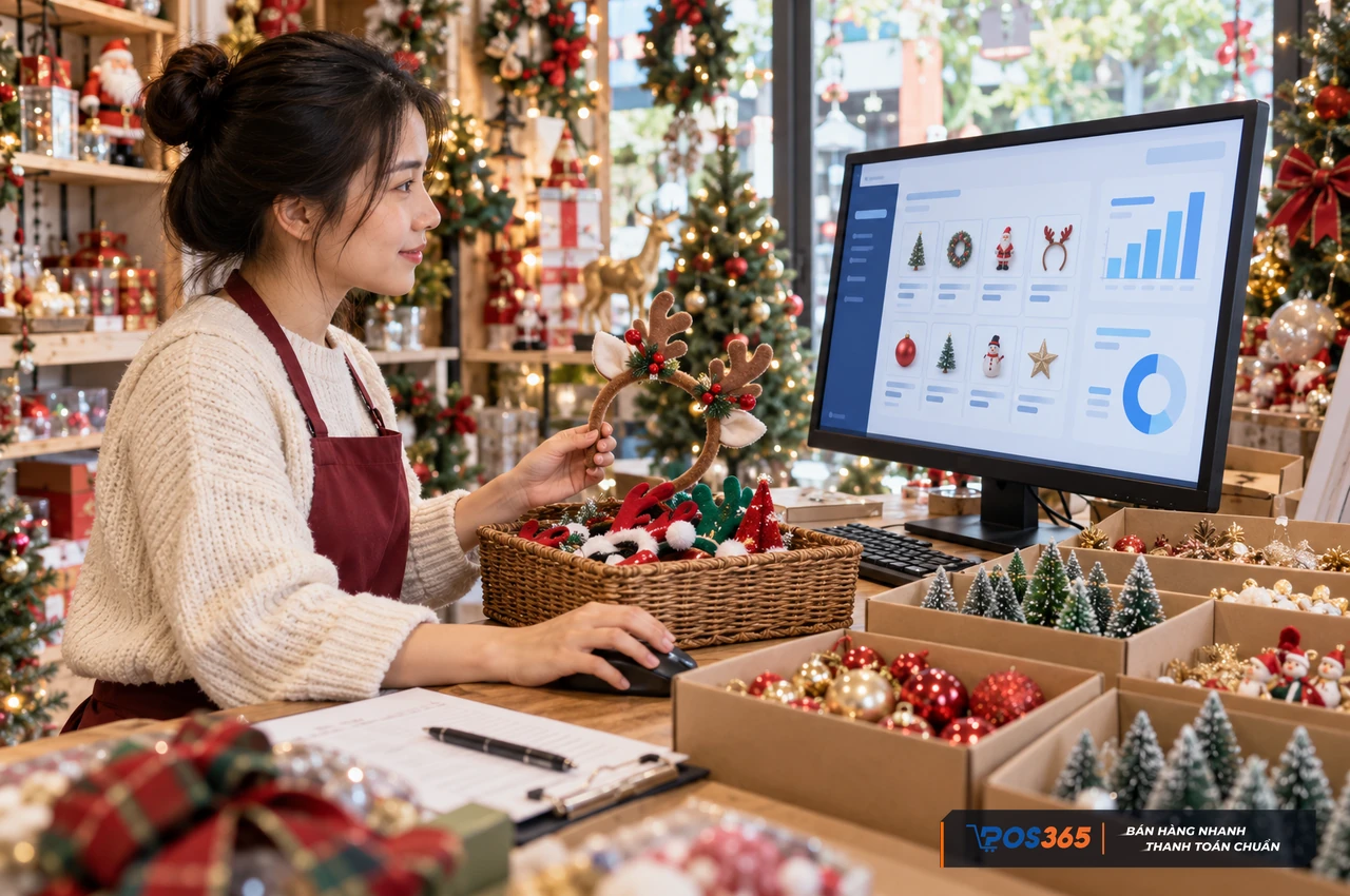 Kiểm k&ecirc; h&agrave;ng Noel để thu hồi vốn