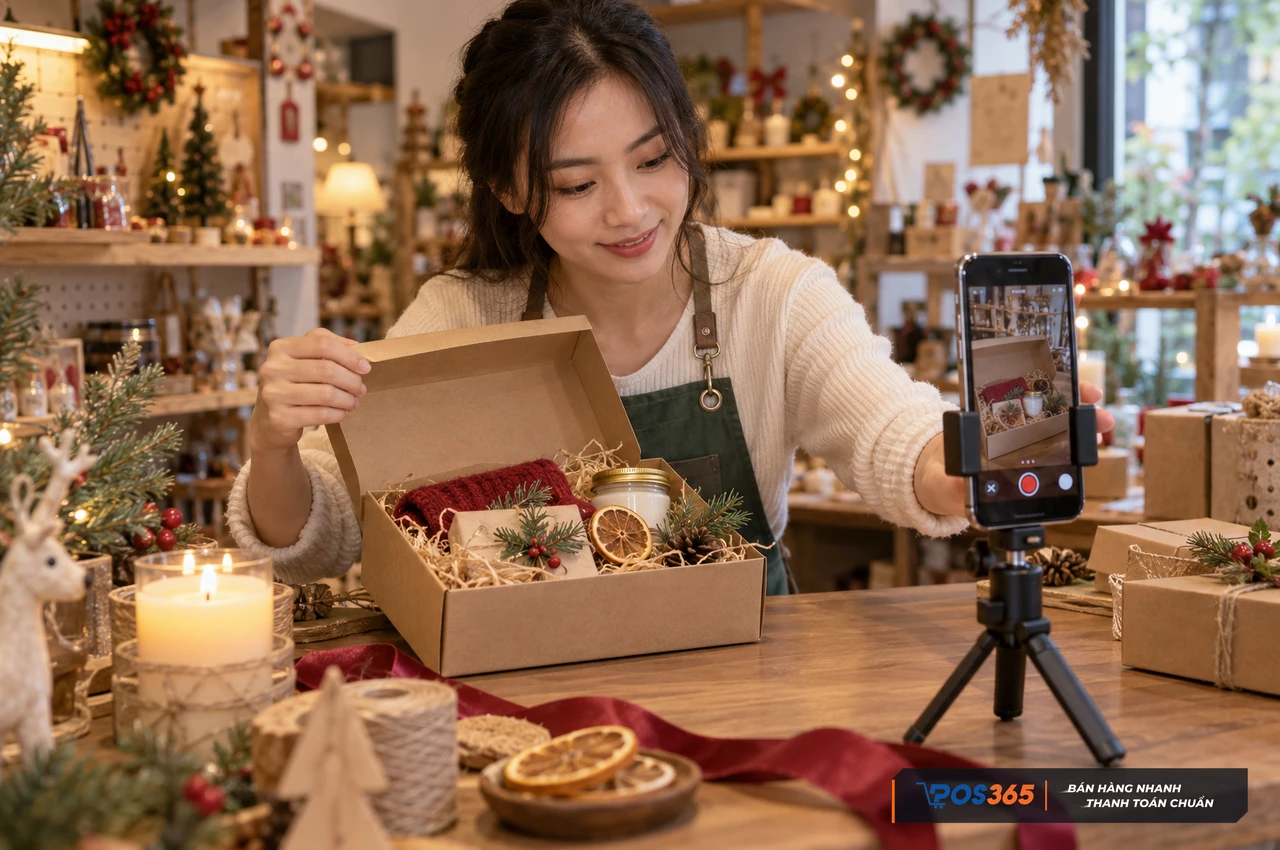Quay video ngắn b&aacute;n qu&agrave; Noel