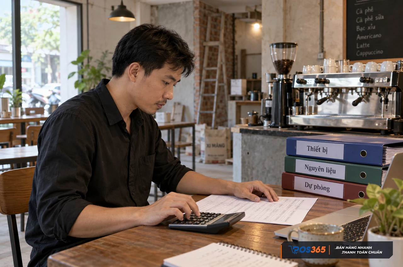 Kiểm so&aacute;t ng&acirc;n s&aacute;ch v&agrave; vốn dự ph&ograve;ng khi mở qu&aacute;n cafe