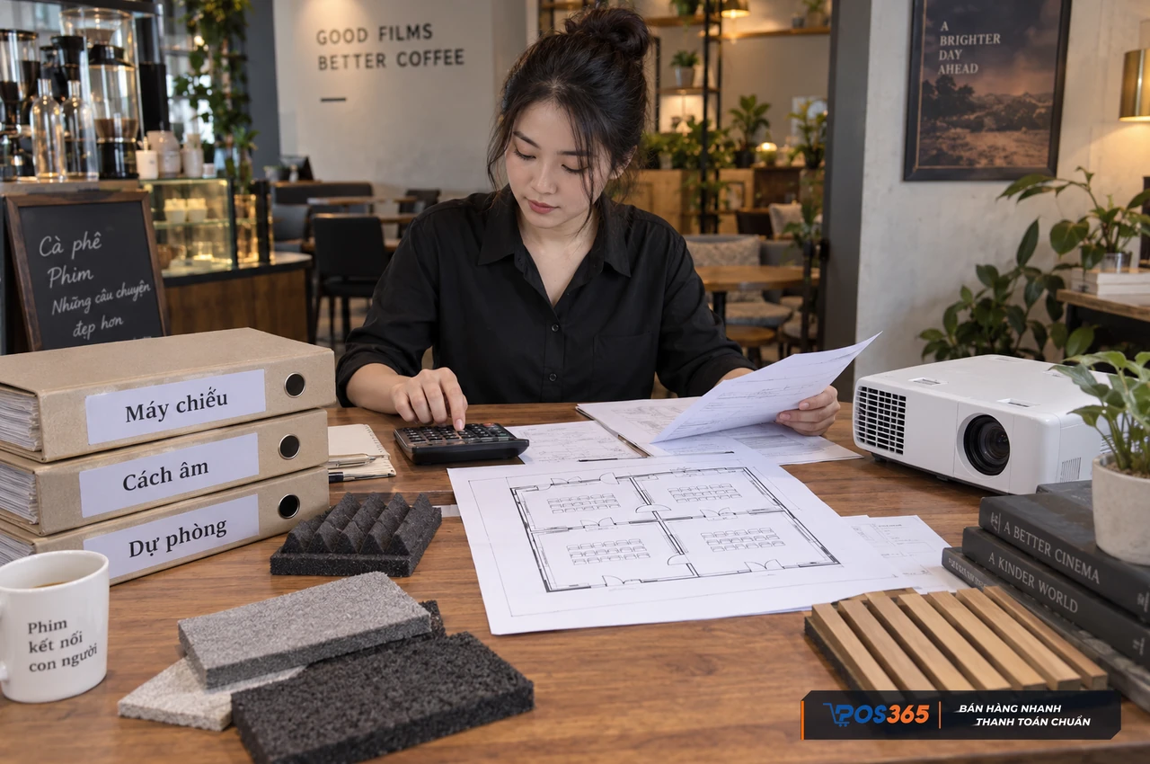 Lập ngân sách đầu tư quán cafe xem phim