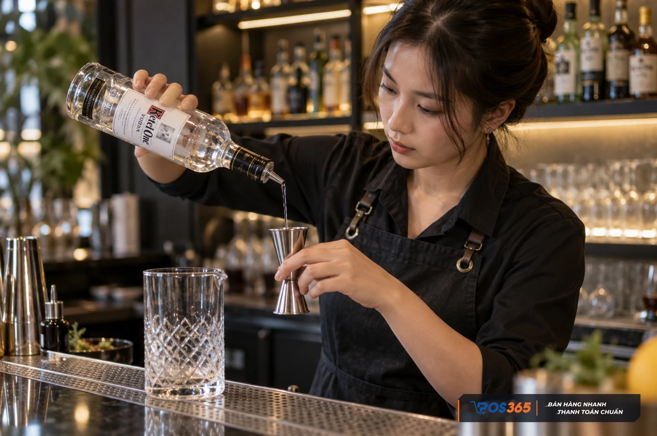 Kiểm soát định lượng nguyên liệu pha chế