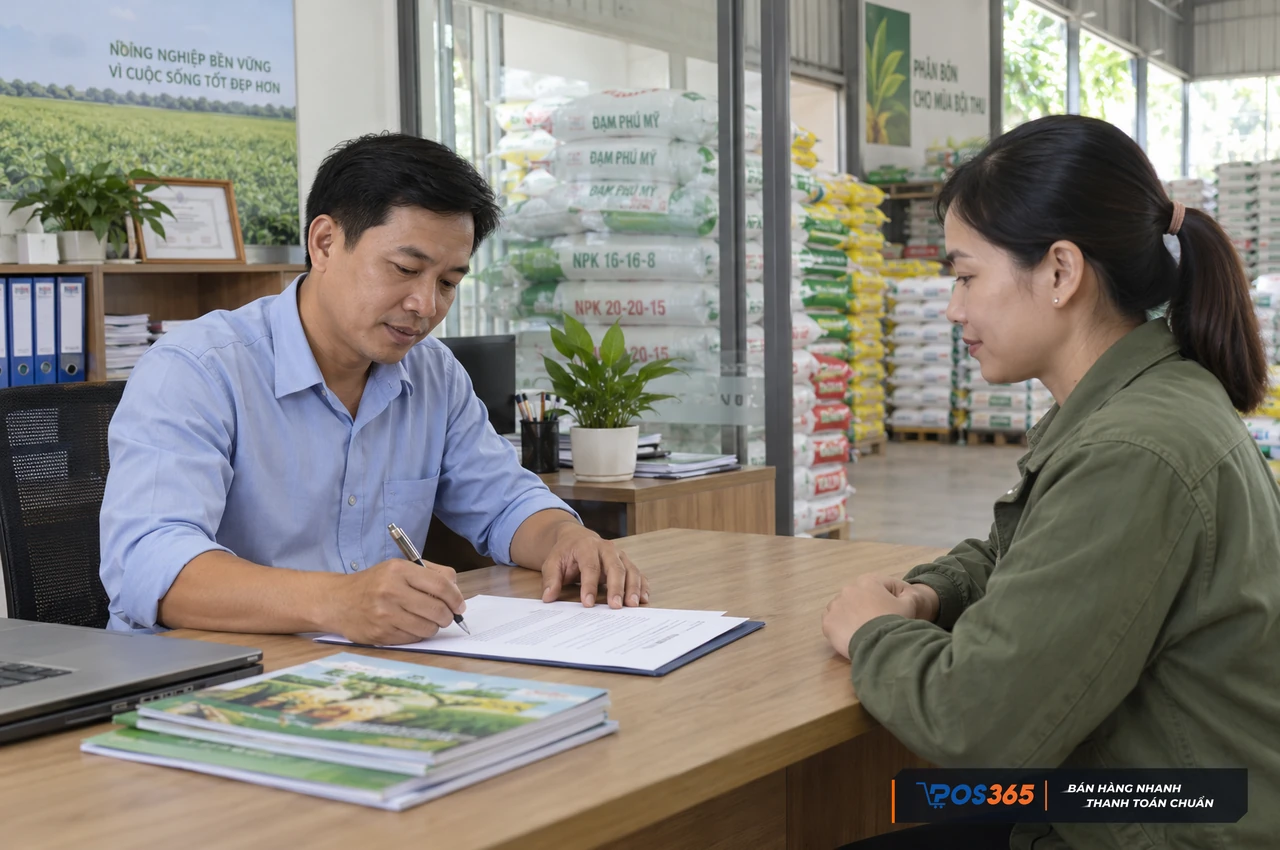 Thỏa thuận hợp đồng với nhà cung cấp vật tư nông nghiệp