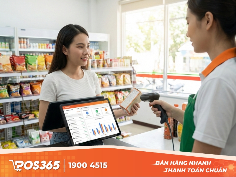 Giải ph&aacute;p tối ưu: Kết hợp m&aacute;y qu&eacute;t với phần mềm quản l&yacute; b&aacute;n h&agrave;ng