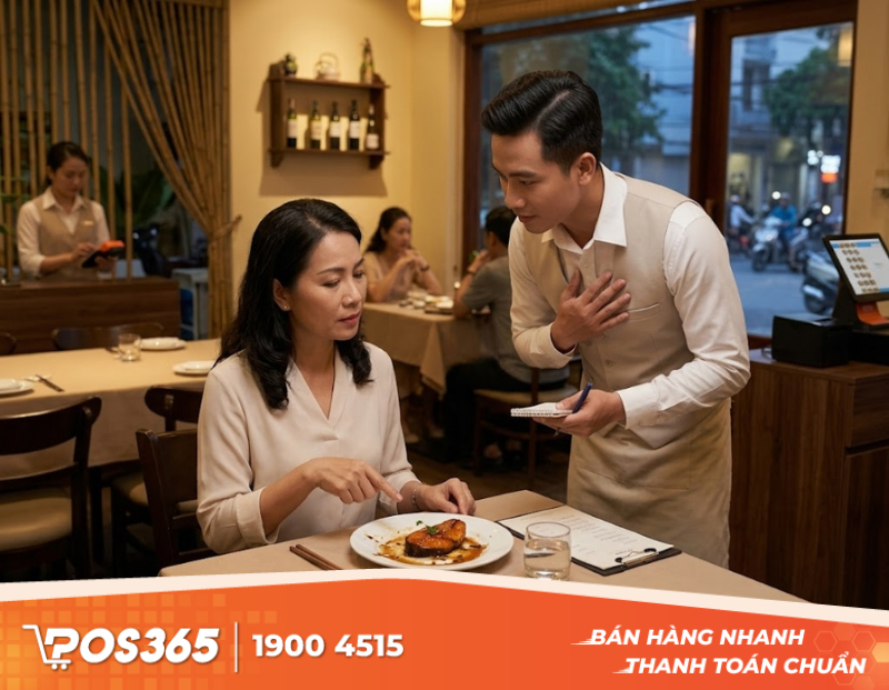 C&aacute;ch xử l&yacute; kh&eacute;o l&eacute;o khi kh&aacute;ch ch&ecirc; đồ ăn v&agrave; y&ecirc;u cầu trả lại m&oacute;n
