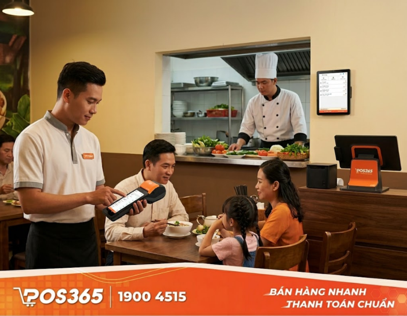 Nhà hàng lớn order bằng thiết bị di động