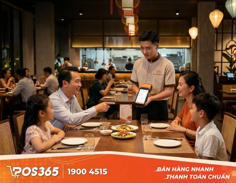 Phần mềm quản lý nhà hàng POS365 đồng bộ quy trình order chính xác
