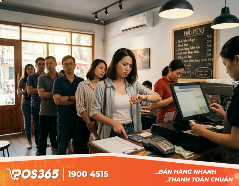 Khách hàng mất kiên nhẫn vì phải chờ đợi