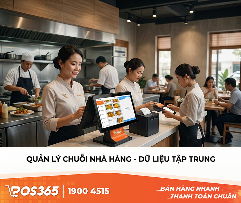 Giải pháp phần mềm cho chuỗi nhà hàng: Quản lý tập trung dữ liệu đa chi nhánh