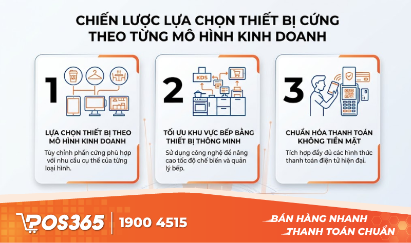 Chiến lược lựa chọn thiết bị cứng theo từng mô hình kinh doanh