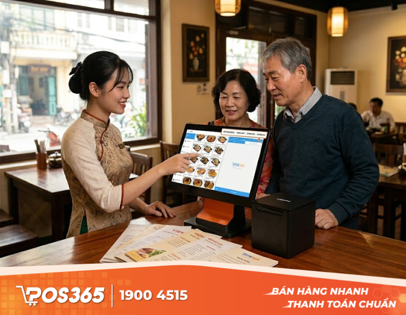 Tại sao qu&aacute;n ăn, nh&agrave; h&agrave;ng cần trang bị m&aacute;y POS đa ng&ocirc;n ngữ?