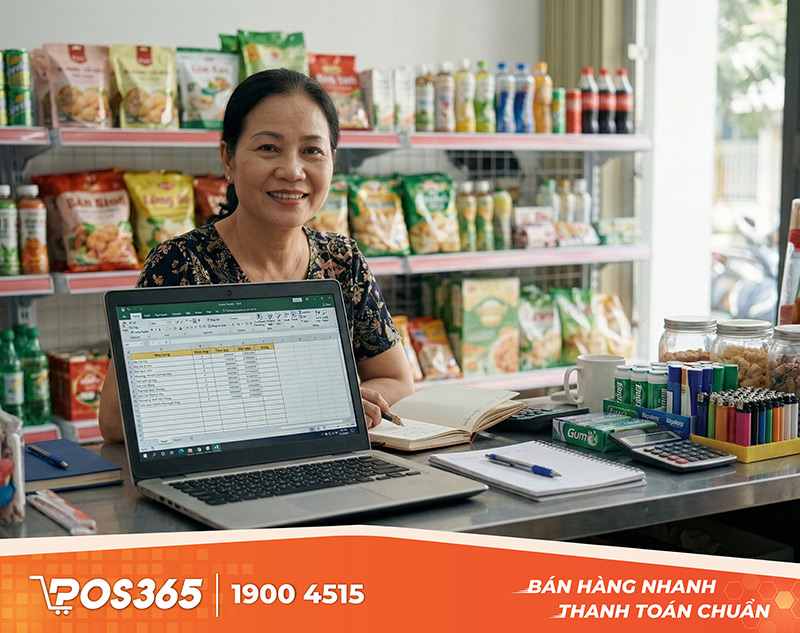Trường hợp chủ tiệm tạp hóa có thể dùng excel bán hàng