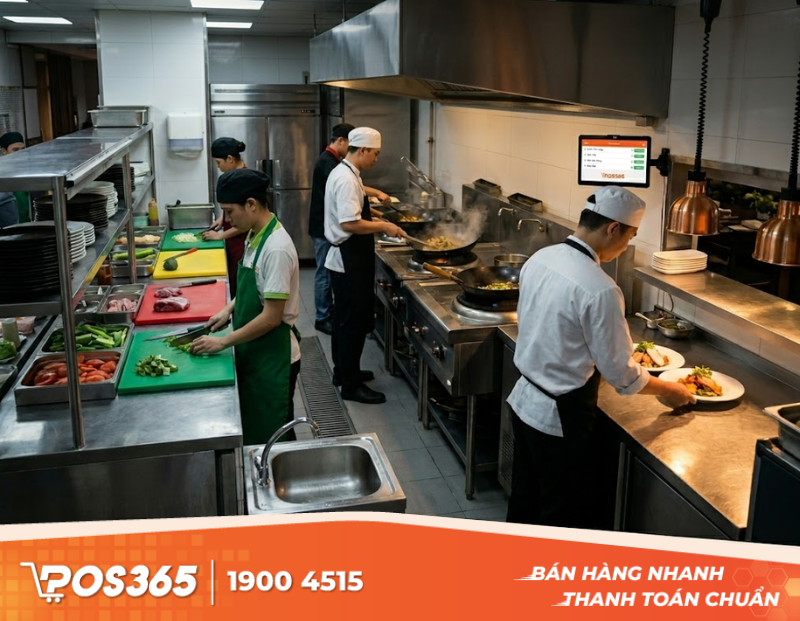 Tiêu chuẩn thiết kế bếp nhà hàng 1 chiều: Tránh nhiễm chéo và tăng tốc ra món