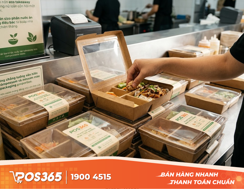 Tối ưu định lượng đóng gói và bao bì khi bán đồ ăn mang đi (Takeaway)