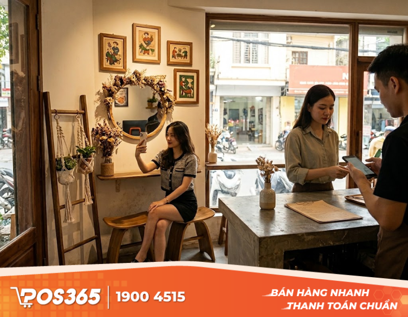 Bí quyết thiết kế góc check-in sống ảo cho quán cafe diện tích nhỏ