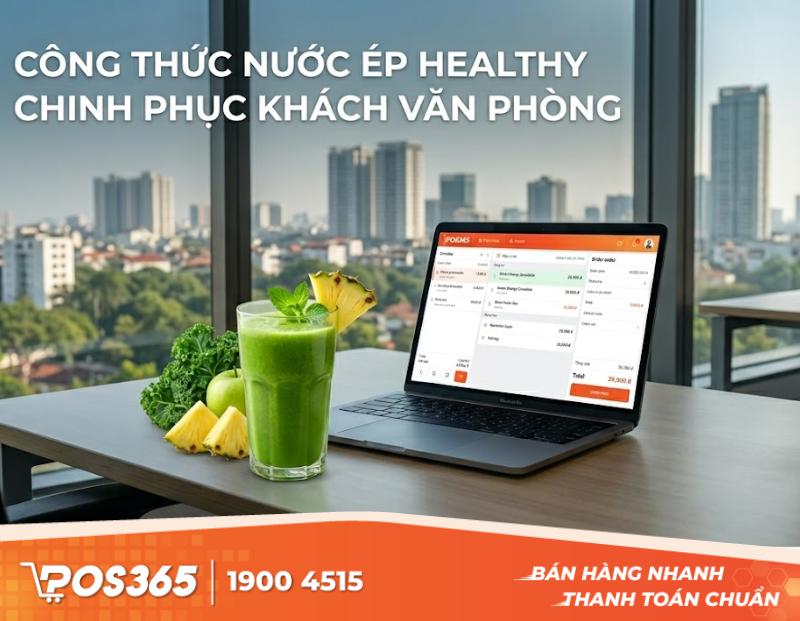 Cách lên công thức nước ép, sinh tố healthy chinh phục tệp khách văn phòng