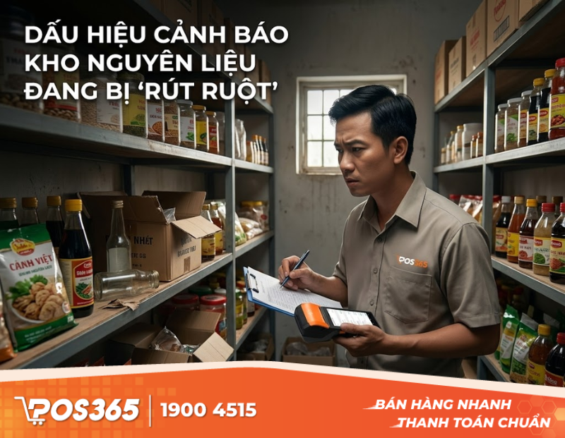 Những dấu hiệu cảnh báo kho nguyên liệu đang bị rút ruột