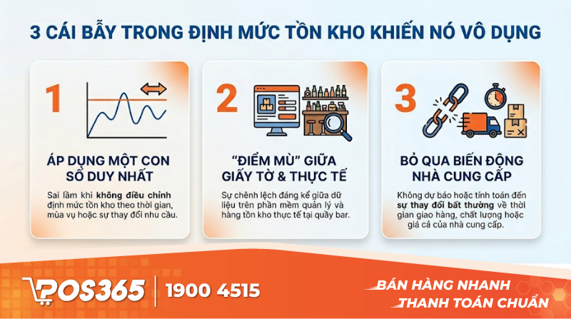 3 "cái bẫy" hay gặp khiến định mức tồn kho trở nên vô dụng